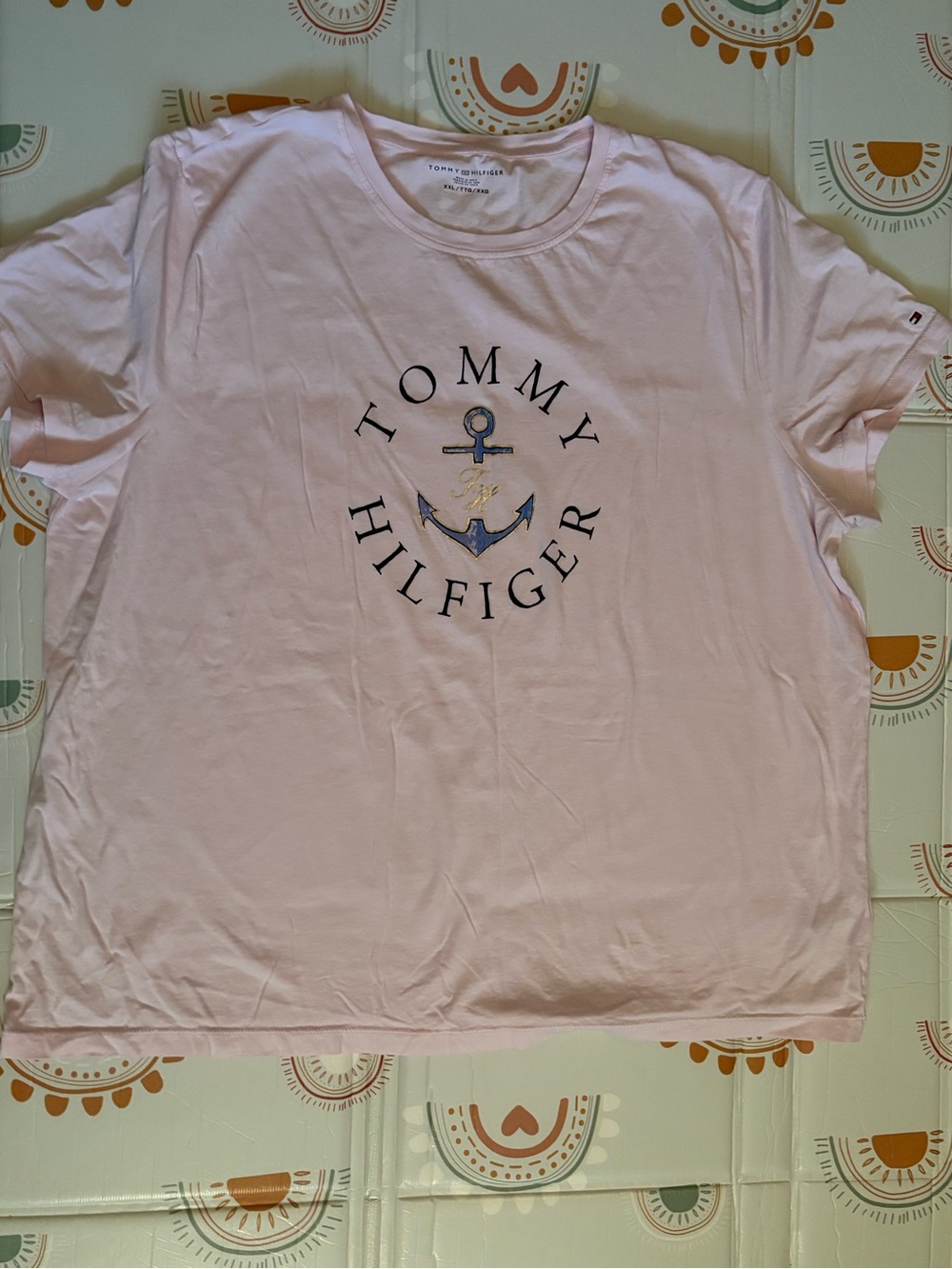Tommy Hilfiger Light Pink Anchor Logo Short Sleeve Tee